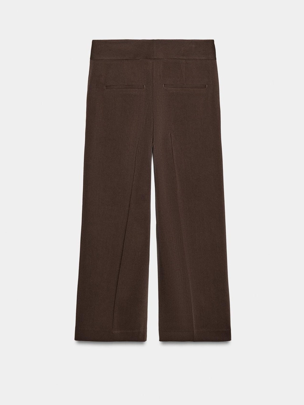 Zara Women's Brown Wide-Leg Tailored Pants - Picture 7 of 10